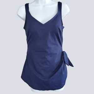 Roxanne Sarong Blue Skirted Swimsuit